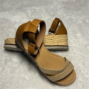 DV DOLCE VITA BREANNE ESPADRILLE PLATFORM ANKLE STRAP SANDALS NATURAL NIB SZ 7.5